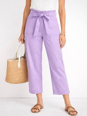 Loft Perfect Straight High Waisted Eleveated Fun Casual Work Lilac Pant [Size 6]